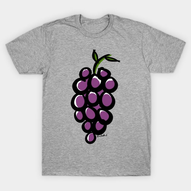 Grapes T-Shirt by loeye